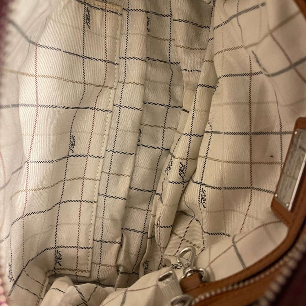 Lauren Ralph Lauren Brown and Tan Crossbody Bag with Classic Design - Picture 4 of 7